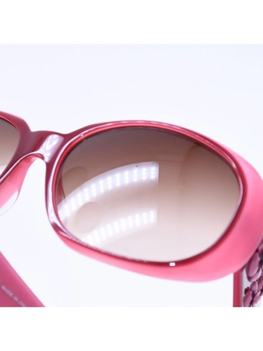 Chanel Sunglasses Eyewear CC Logo Camellia Pink